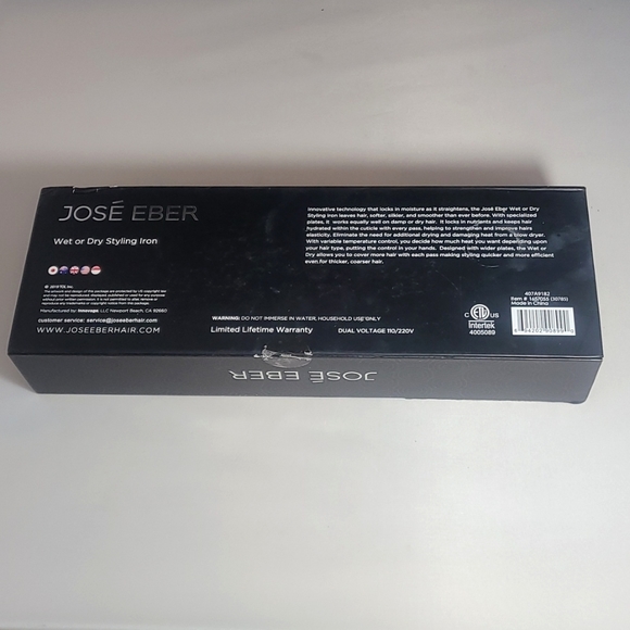 Jose Eber WET OR DRY FLAT IRON 1.5" (extra wide) - Picture 2 of 3